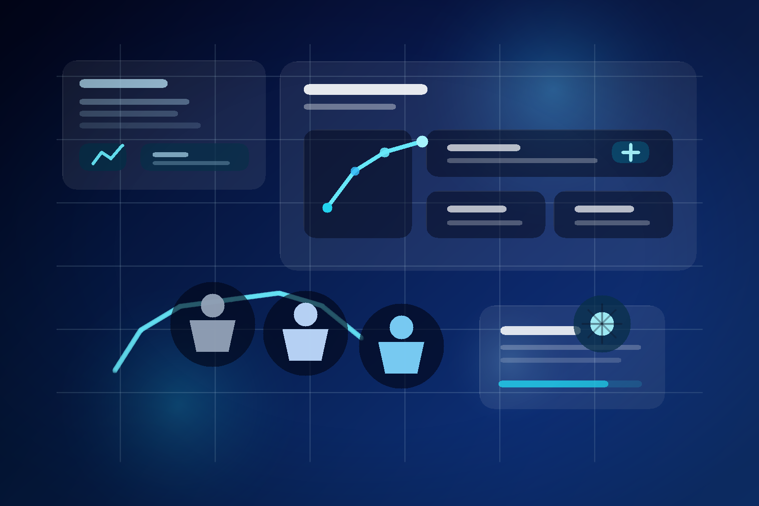 Professional legal and compliance teams using AI-powered research, document analysis, and trusted citation workflows in a modern blue enterprise operations center