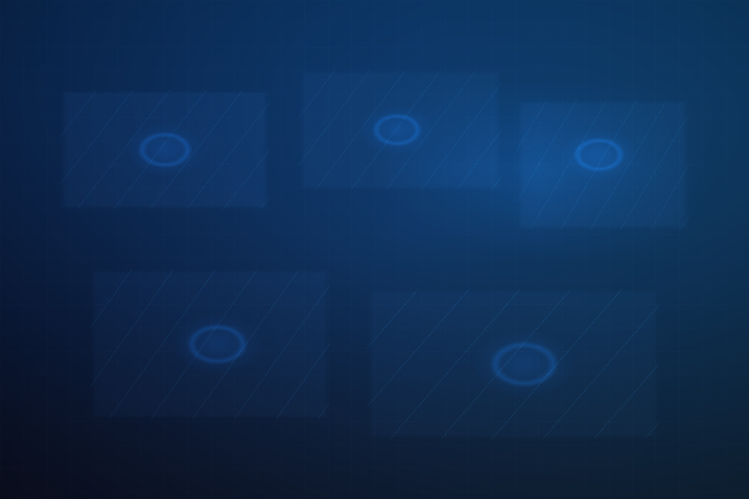 Enterprise operations teams monitoring AI-driven observability dashboards, incident prediction maps, and industrial reliability analytics in a modern blue command center