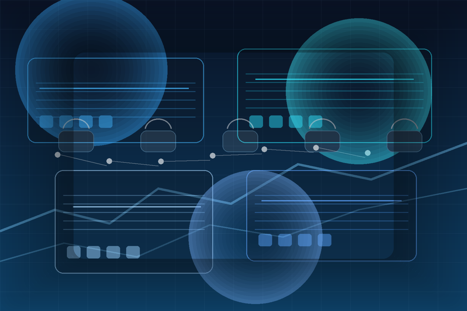 Automotive marketplace engineering teams reviewing AI-assisted code diffs, vehicle listing dashboards, and release workflows in a modern blue software operations studio