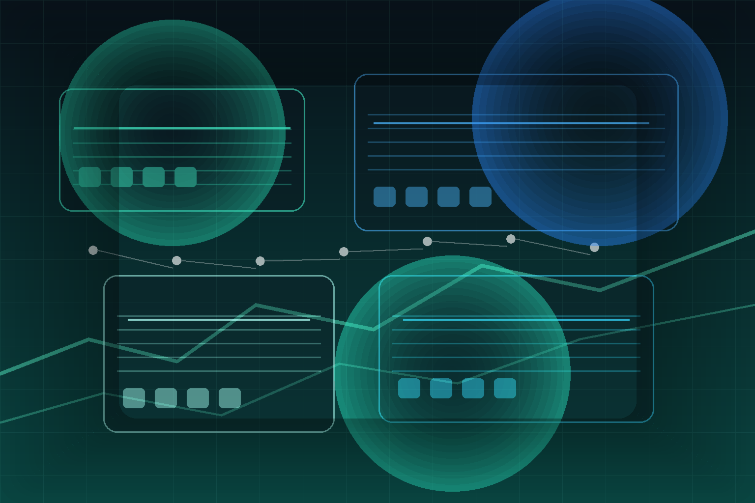 AI researchers and software engineers reviewing autonomous experiment runs, code workflows, and engineering dashboards in a dark green high-performance computing studio
