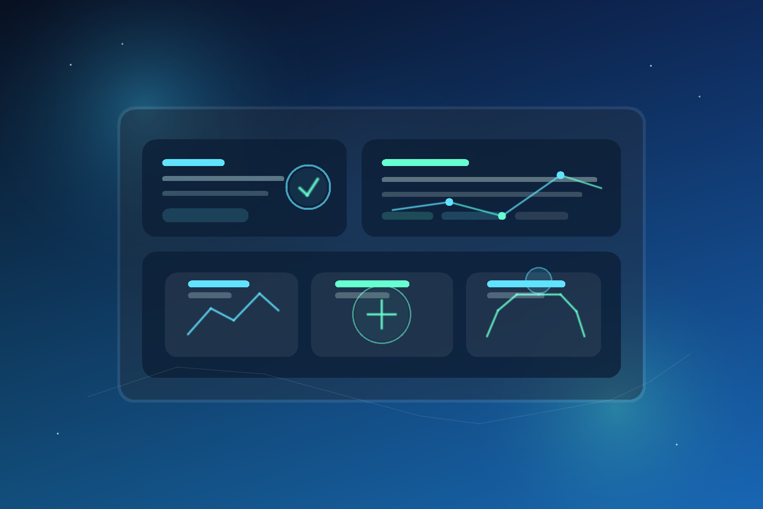Insurance brokerage leaders and account teams reviewing AI-assisted client workflows, policy analysis summaries, and regulated productivity dashboards in a modern blue enterprise operations center