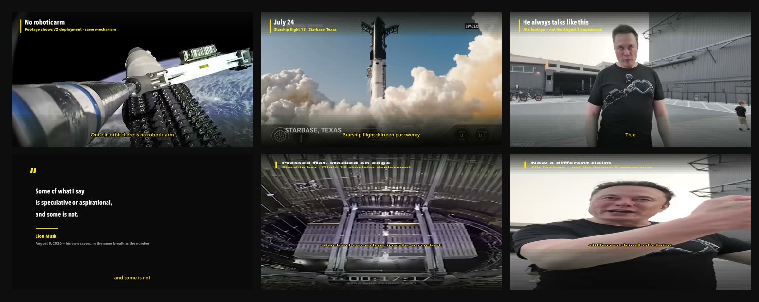 A grid of QA stills pulled across a finished cut